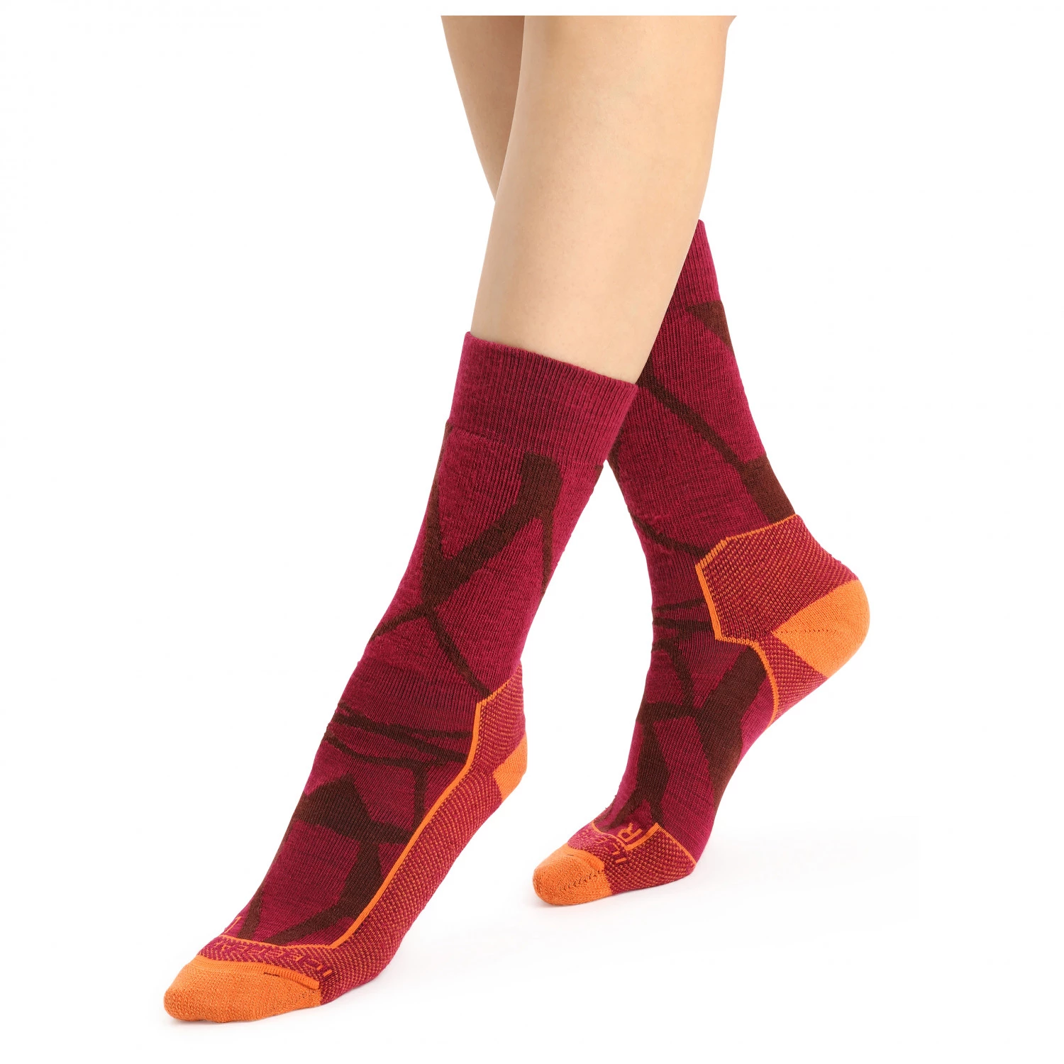 Icebreaker - Women's Hike+ Medium Crew Fractured Landscapes - Chaussettes de randonnée 4 Icebreaker - Women's Hike+ Medium Crew Fractured Landscapes - Chaussettes de randonnée – Image 2